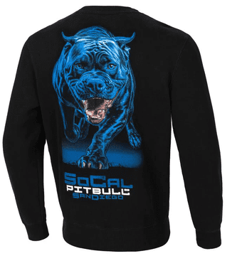 shumee Pit Bull jopa s kapuco v modri barvi z okroglim izrezom, črna L