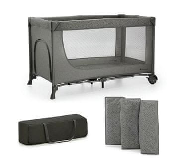 shumee Kinderkraft Joy 2 potovalna posteljica temno siva