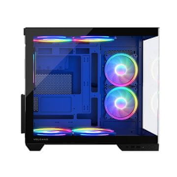 shumee MODECOM VOLCANO PANORAMA ARGB 3F MIDI ČRNO ohišje