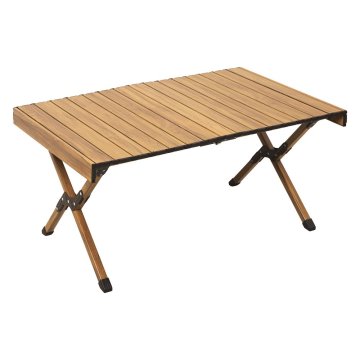 shumee Zložljiva vrtna kamping miza DREVO 90 cm