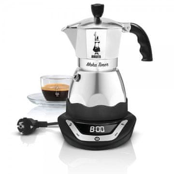 BLT Bialetti EAsy Timer 6 avtomatski električni moka lonec, 0.3 L, 6 skodelic