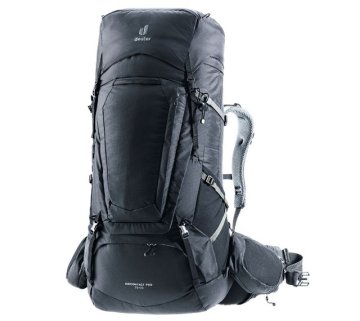 shumee Deuter Aircontact Pro 75 10 črn pohodniški nahrbtnik