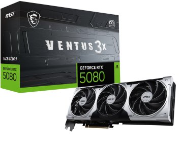 shumee Grafična kartica MSI RTX 5080 16GB VENTUS 3X OC PLUS DR7