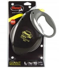 Flexi Avtomatski pasji povodec flexi special giant L neon tape 10m - do 50kg
