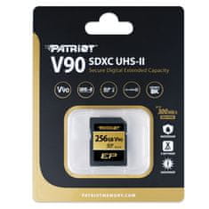 shumee Patriot SDXC 256GB EP V90 300/260 MB/s UHS-II U3 C