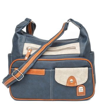 shumee Ženska torba čez ramo Charm&Shape srednje velikosti, temno modra