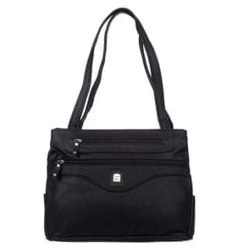 shumee Ženska torba čez ramo Charm&Shape srednje velikosti, črne barve