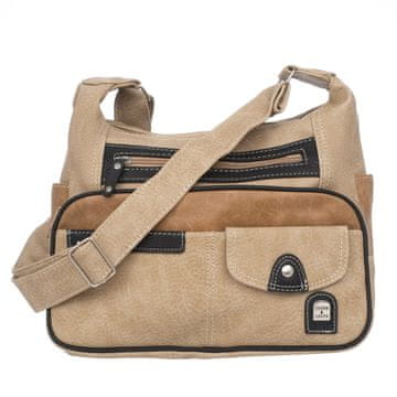 shumee Ženska torba čez ramo srednje velikosti Charm&Shape bež