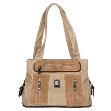 shumee Velika ženska torba čez ramo Charm&Shape bež barve