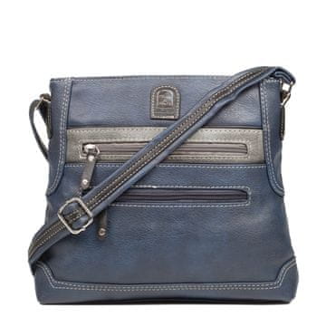 shumee Ženska torba čez ramo Charm&Shape srednje velikosti, temno modra