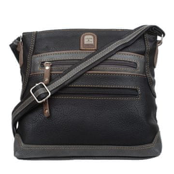 shumee Ženska torba čez ramo Charm&Shape srednje velikosti, črne barve