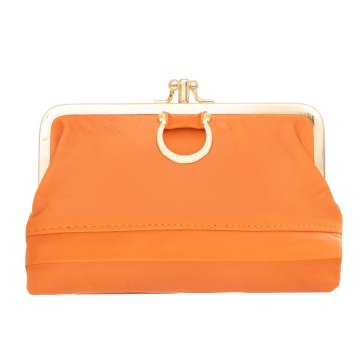 shumee Velika usnjena torbica, oranžna