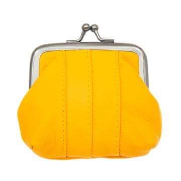 shumee Majhna usnjena torbica Leathercraft rumene barve
