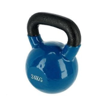 shumee KNL 24 KG MODRA LITOGELEZNA KETTLEBELL Z VINILOM PREMAZANA NN