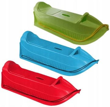 shumee Dvosedežne plastične sani z vrvico