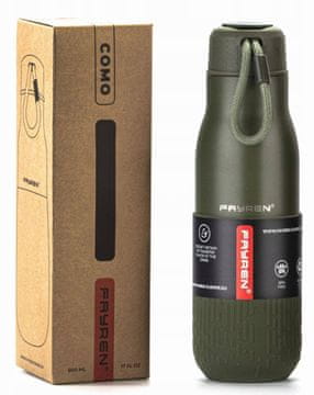 shumee 500 ML TERMOS STEKLENIČKA IZ NERJAVEČEGA JEKLA FAYREN COMO ORANGE