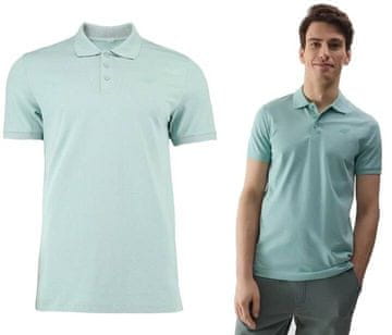 shumee Moška polo majica 4F, mint bombažna polo majica, velikost M