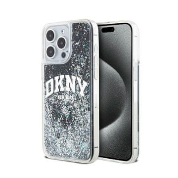 shumee Ovitek DKNY Liquid Glitter Big Logo – iPhone 14 Pro Max (črn)