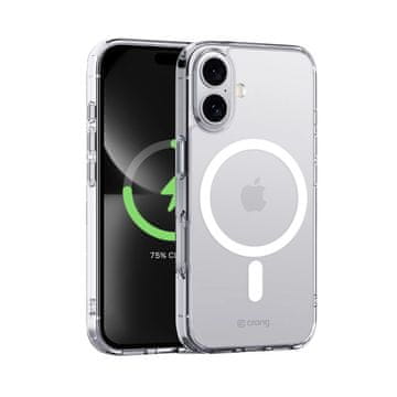 Crong Prozoren ovitek Crong MAG - ovitek MagSafe za iPhone 16 Plus (prozoren)