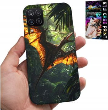 shumee OVITEK ZA SAMSUNG A12 / M12 - ZADNJI OVITEK Z DINOZAVERJEM IN PTERODAKTILOM