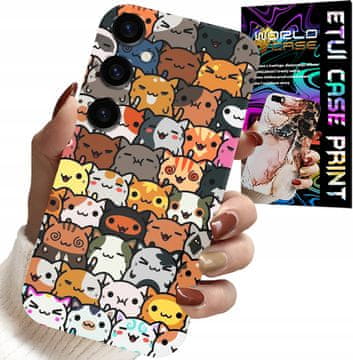 shumee OVITEK ZA SAMSUNG GALAXY A13 5G - NATIS NA HRBTNI STRANI Z LJUBKIMI MAČKAMI, MAČKE, OVITEK