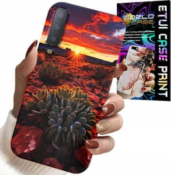 shumee OVITEK ZA SAMSUNG A7 2018 - OVITEK Z POGLEDOM NA MEHIŠKO PUŠČAVO + STEKLO