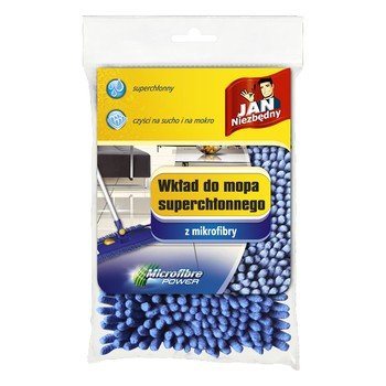 shumee Jan Niezbędny Flat Mop vložek - mikrovlaken, mornarsko modra, rezerva