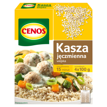 shumee CENOS Ječmenov zdrob Country - 400 g (4x100 g) - Hitra in zdrava jed