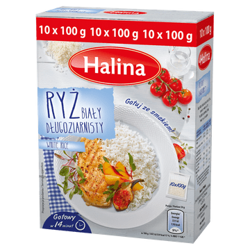 shumee Halina dolgozrnati beli riž 1 kg (10 vrečk)