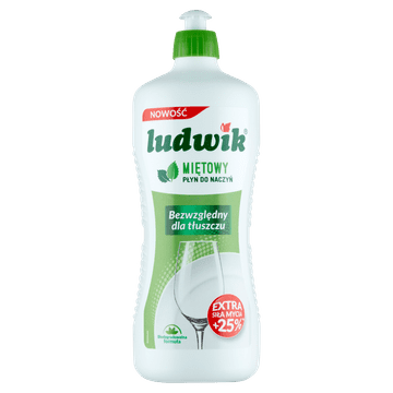 shumee Ludwik Mint detergent za pomivanje posode 900 g - močno čiščenje, svež vonj