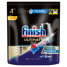 shumee Finish Ultimate Fresh - Kapsule za pomivalni stroj, 40 kosov, Globinsko čiščenje