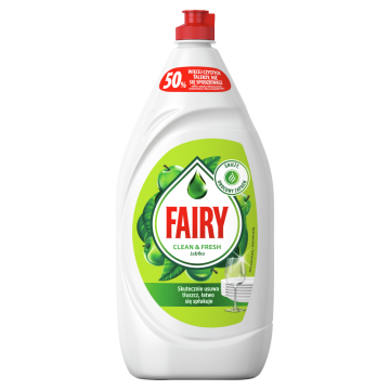 shumee Fairy Clean & Fresh Apple - tekočina za pomivanje posode 1350 ml - svež vonj, moč čiščenja