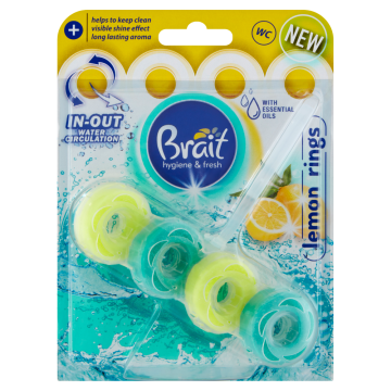 shumee Brait limonin obroček - WC bloki, 40 g - dolgo obstojen, vonj citrusov