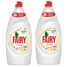 shumee Fairy Sensitive detergent za pomivanje posode - kamilica in vitamin E, 2x900ml