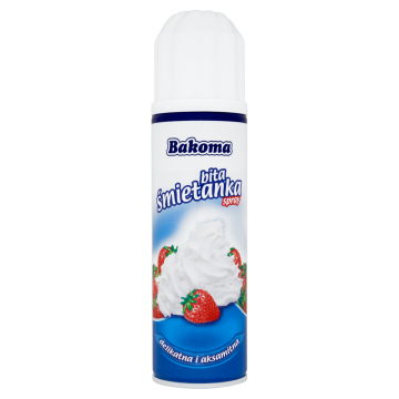 shumee Bakoma stepena smetana v spreju 250 g - idealna za kavo in sladice