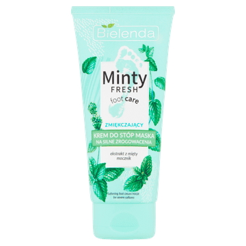 shumee Bielenda Minty Fresh kremna maska za stopala za hude otiščance, mehčanje 100 ml
