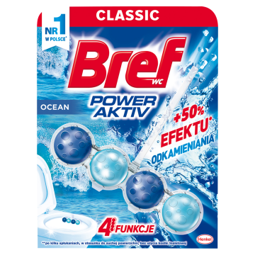 shumee Bref Power Aktiv - Obešalnik za stranišče Ocean, 50 g - Čisto in sijoče stranišče