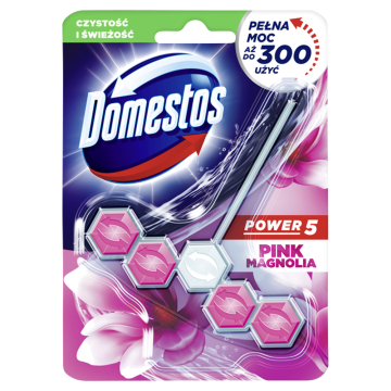 shumee Domestos Power 5 Pink Magnolia blok za stranišče 55 g