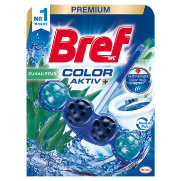 shumee Obešalnik za WC školjko Bref Color Aktiv+ - evkaliptus, zaščita pred neprijetnimi vonjavami