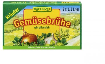 shumee Zelenjavne jušne kocke z zelišči, brez sladkorja (zelene), ekološke (8 x 10,5 g) 84 g - Rapunzel