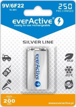 shumee everActive EVHRL22-250: NiMH 200mAh, 8,4V baterija - idealna za prenosne naprave
