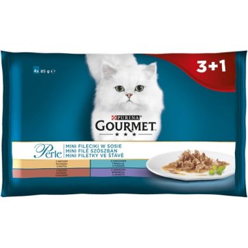 shumee Purina Gourmet Perle - hrana za mačke - 4 x 85 g