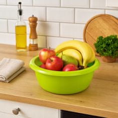 shumee Okrogla plastična kuhinjska posoda, univerzalna, zelena, 5,7 l