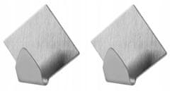 shumee Samolepilni stenski obešalnik za oblačila 2x