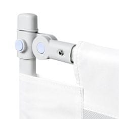 shumee Varnostna ograja za posteljo, zaščitna, zložljiva prevleka, siva, 200 cm