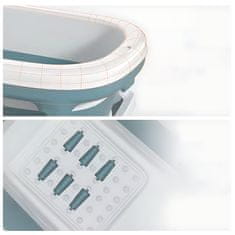 shumee Zložljiva vodoodporna kopalna kad XL 138 cm modre barve