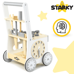 shumee Leseni potiskalnik, hodulja, voziček, otroška delavnica, komplet za ustvarjanje 3 v 1