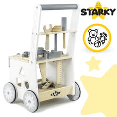 shumee Leseni potiskalnik, hodulja, voziček, otroška delavnica, komplet za ustvarjanje 3 v 1