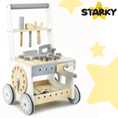 shumee Leseni potiskalnik, hodulja, voziček, otroška delavnica, komplet za ustvarjanje 3 v 1
