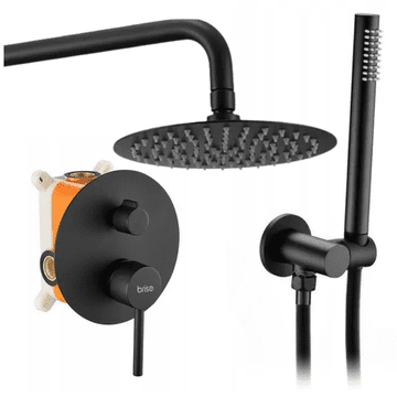 shumee Stenska mešalna miza za kad s tušem in kompletom za dežno prho